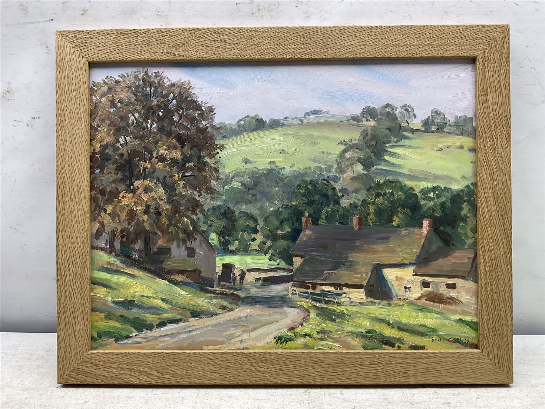 Roger Corfe (British 1912-2004): 'Thorpe - Near Dovedale', oil on board signed and dated '79, 30cm x 39cm 