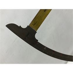 Victorian brass yarn scale by Goodbrand & Co, Manchester on cast iron tri-form base, H56cm