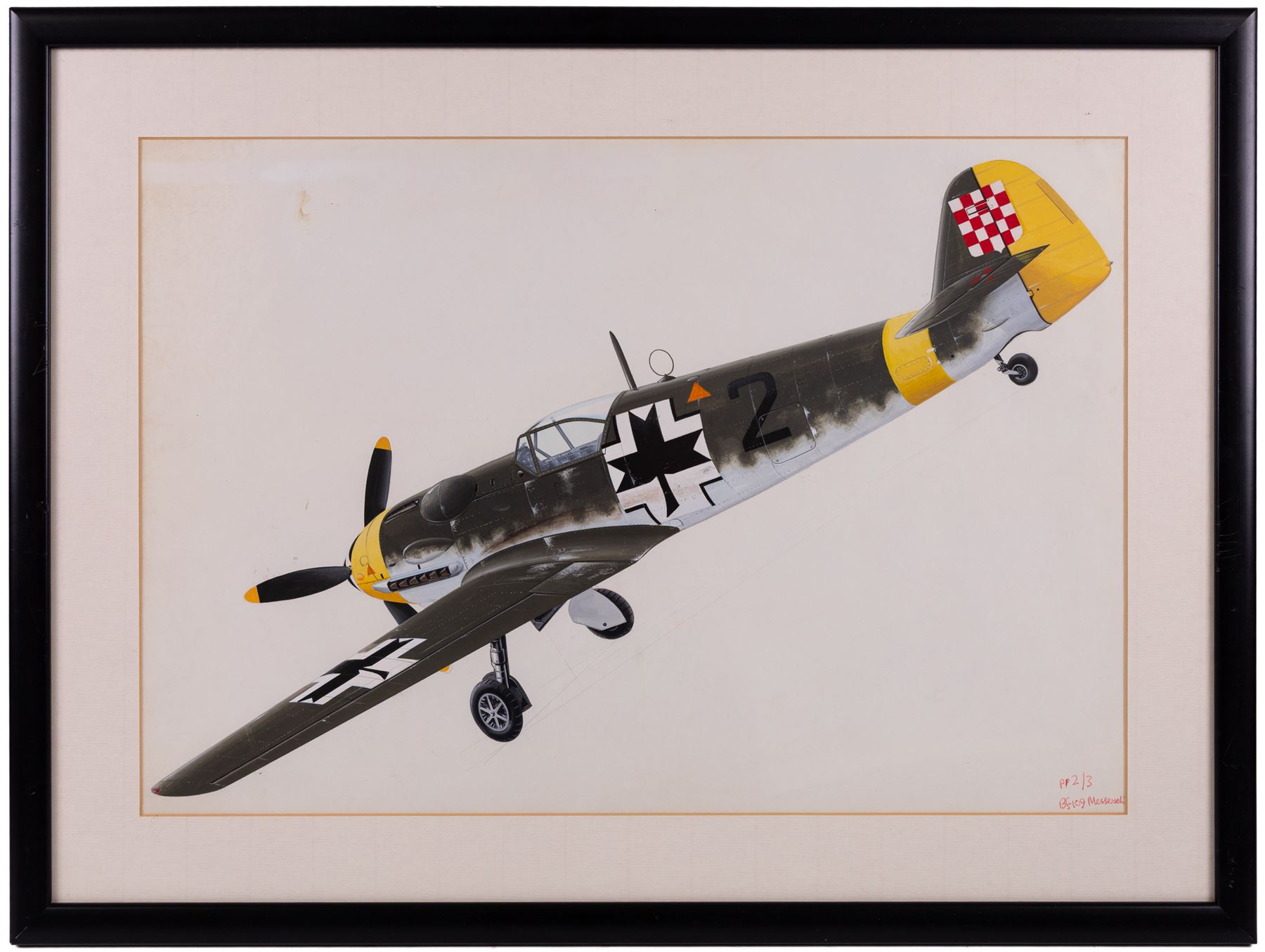 John Batchelor (British 1936-2019): Aircraft Studies, set of eleven gouaches variously signed and inscribed, max 35cm x 52cm (11)