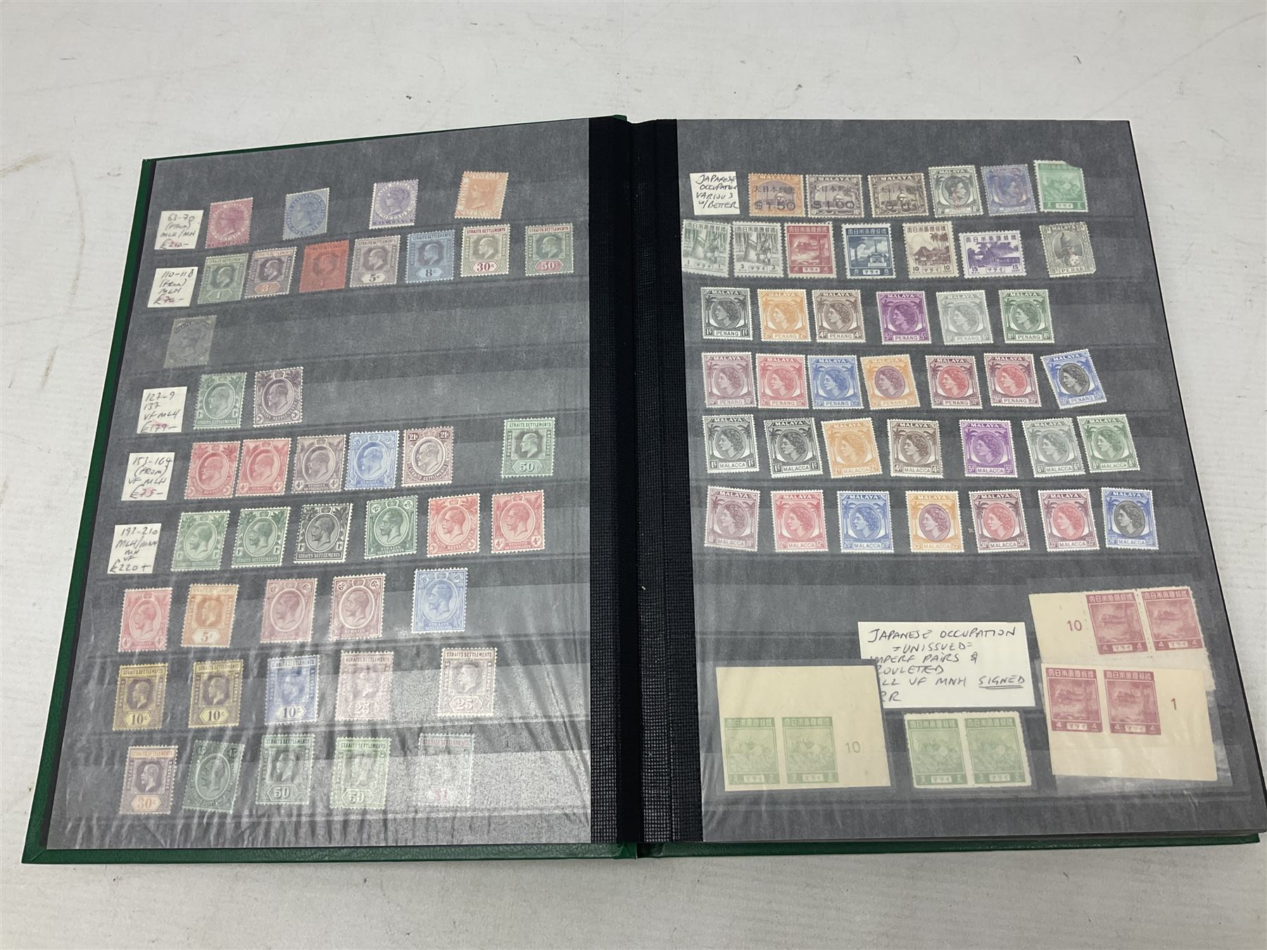 Stamps including St Helena, Fiji, Southern Rhodesia, Malaya, Bermuda, Queen Victoria and later Ceylon, various Universal Postal Union 1949 etc, housed in six albums/folders