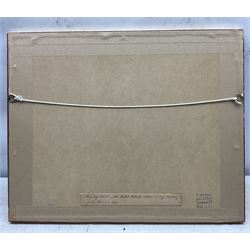 Mabel Albinia Sutton (British 1854-1937): Wedding Party in a Norwegian Fjord, possibly Hardanger, watercolour unsigned, inscribed by the artists father verso 'From my dear daughter Mabel Albinia Sutton on my Birthday. Scawby, March 6, 1870.', 24cm x 34cm 