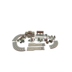 Villeroy & Boch Toy's Village, including railway station with track, Xmas Tree, Bus, Playing with Children etc, all withe original boxes 
