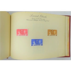  Coronation stamps 'May 1937', mounted mint in 'The Colonial & Dominion Postage Stamp' album  