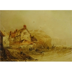  Henry Barlow Carter (British 1804-1868): The Slipway Robin Hood's Bay, watercolour unsigned 17cm x 23cm