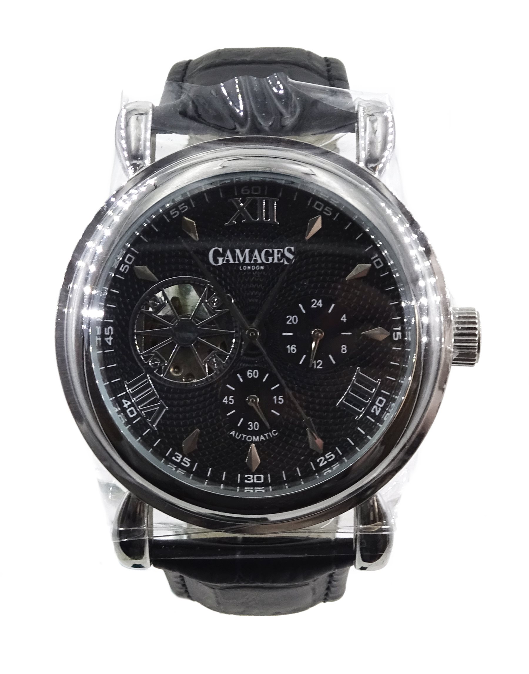 Gamages of London Hour Timer, gentleman's limited edition, stainless steel automatic wristwatch