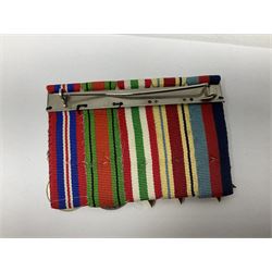 Gaunt & Son Territorial Force Nursing Service cape medal; cased; WW1 British War Medal and 1914-15 Star (names erased); two MID oak leaves; Polish and American medals; eight replica medals including VC, MM, Air Crew Europe Star etc and replica group of five WW2 miniatures etc