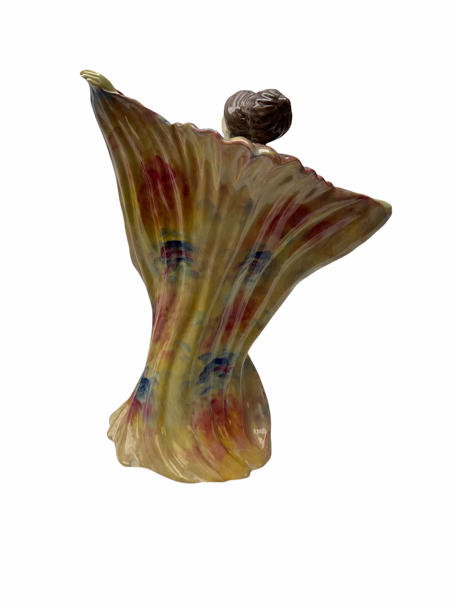 Three Kevin Francis figures produced by Peggy Davies ceramics, Clarice Cliff Centenary Figure H27cm, Tallulah Bankhead H26cm and Chantella H21cm. 