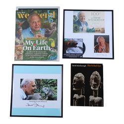 Collection of David Attenborough ephemera, to include 1976 first edition 'The Tribal Eye' ...