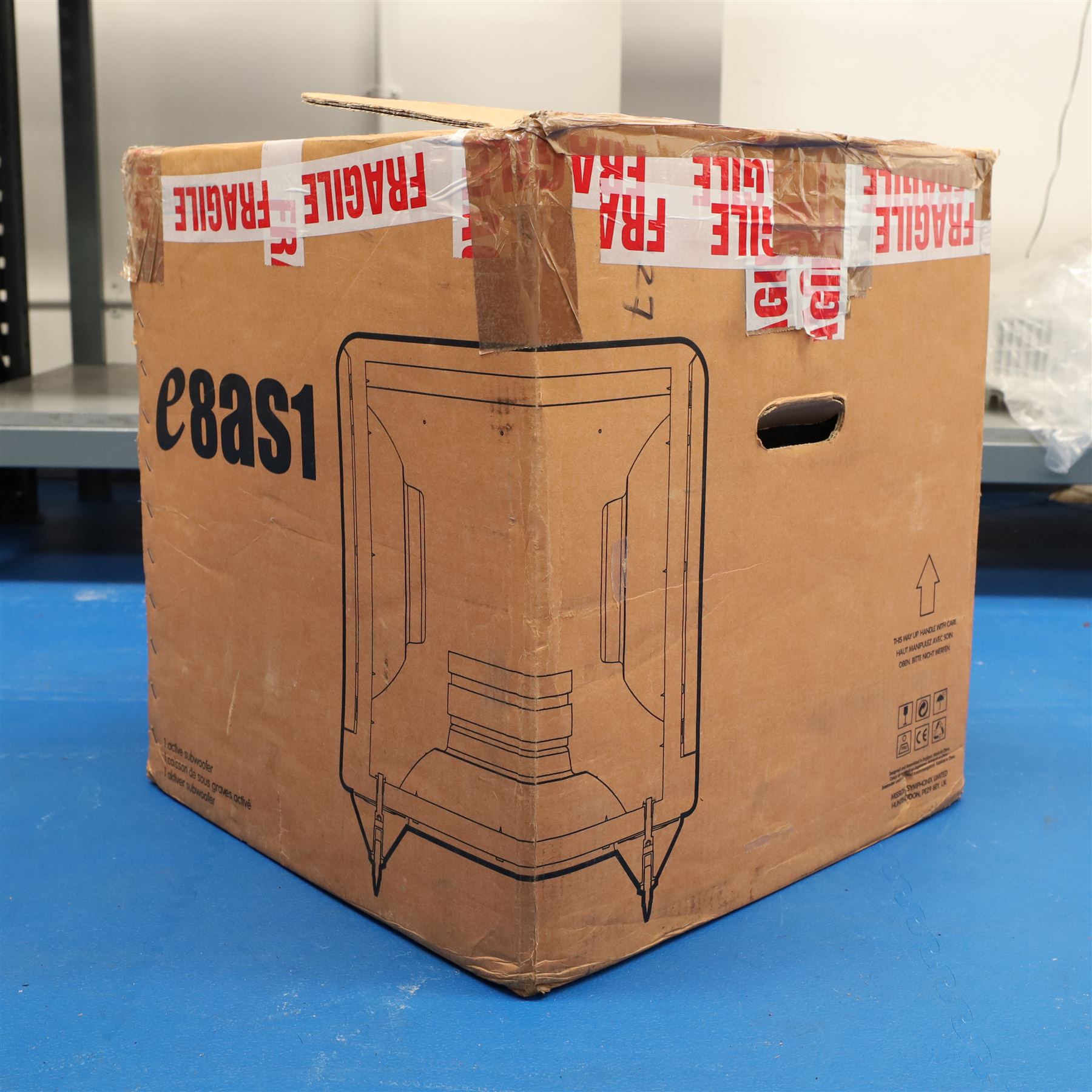 Mission - E8AS1 active 350 watt subwoofer, boxed