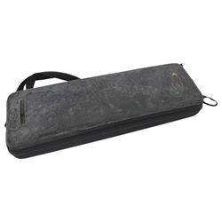 Two Clarineo Numo TM plastic C clarinets, one black and one white, in soft carry cases with instrucional cds and other accessories 