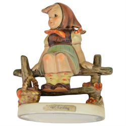 Collection of approximately  thirty four Hummel figures including Barnyard Hero, Strolling Along, Eventide Abendlied, Wayside Harmony etc 