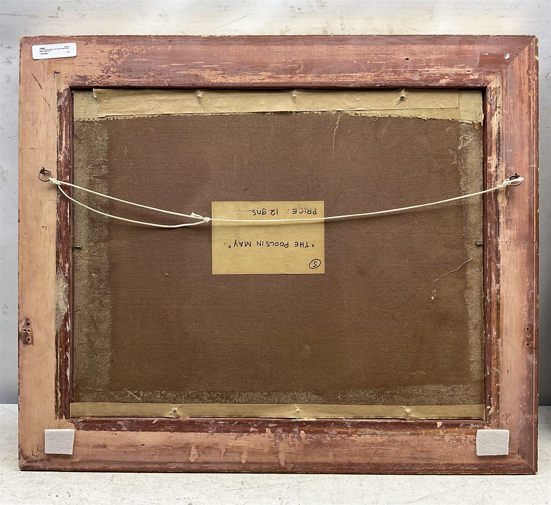 DJ (British 20th Century): ‘The Pools in May’, oil on board signed with initials, titled verso 40cm x 50cm