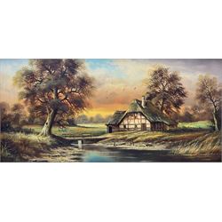 Horst Baumgart (German 1932-): Thatched 