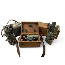Two theodolites, comprising a Watts exam