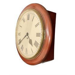 English - Early 20th century 8-day fusee wall clock with an 18