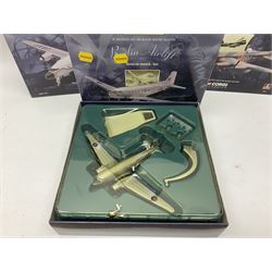 Corgi/Lledo - small collection of modern die-cast vehicles to include Corgi Aviation Archive 1:144 scale aircrafts 47111, 47301 and 47506; Lledo The RFC/RAC Anniversary Collection; quantity of Lledo Days Gone and Corgi models boxed and loose etc 