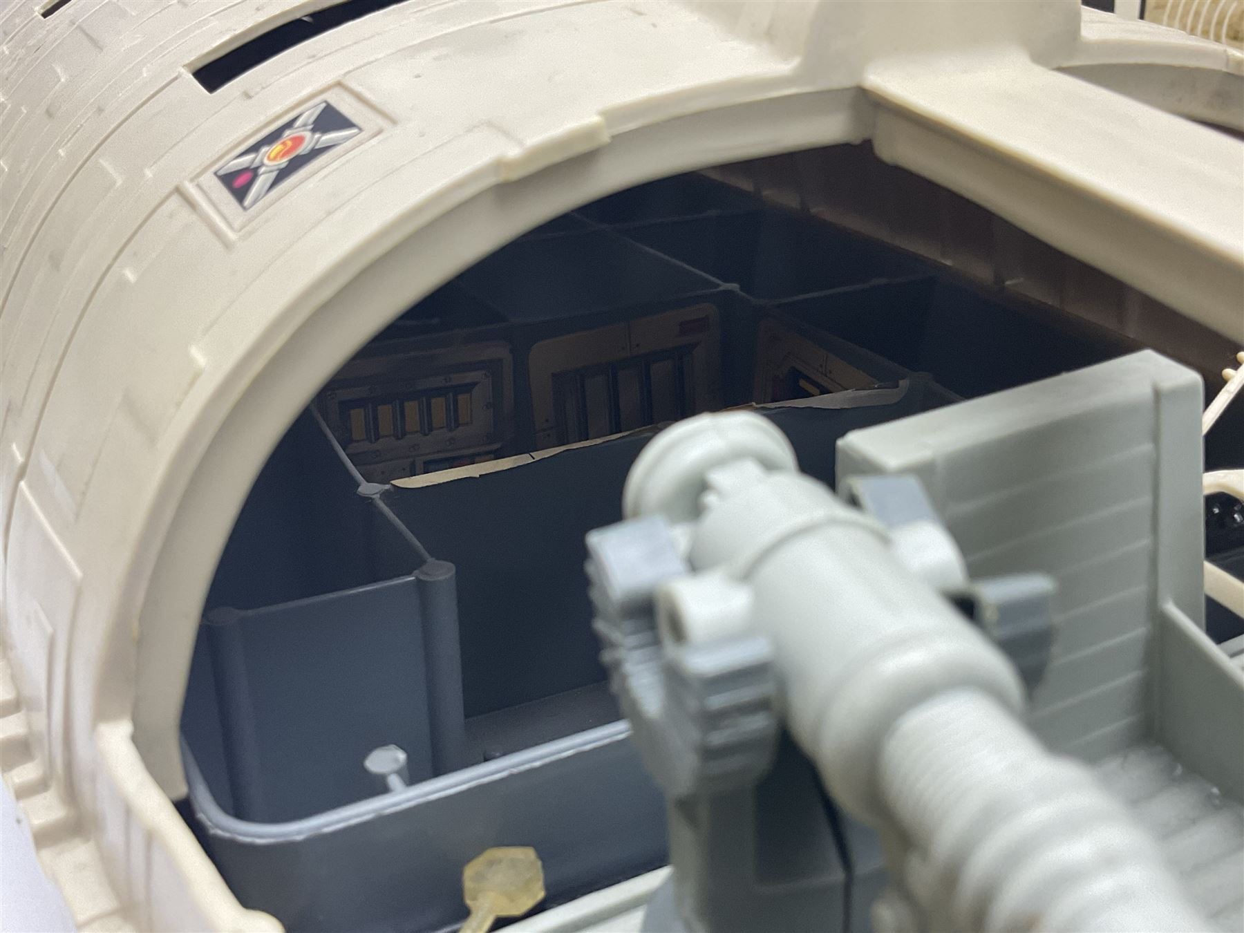 Star Wars - vintage vehicles comprising Rebel Armoured Snowspeeder and Tri-pod Laser Cannon; both boxed; Rebel Transport with 3 3/4