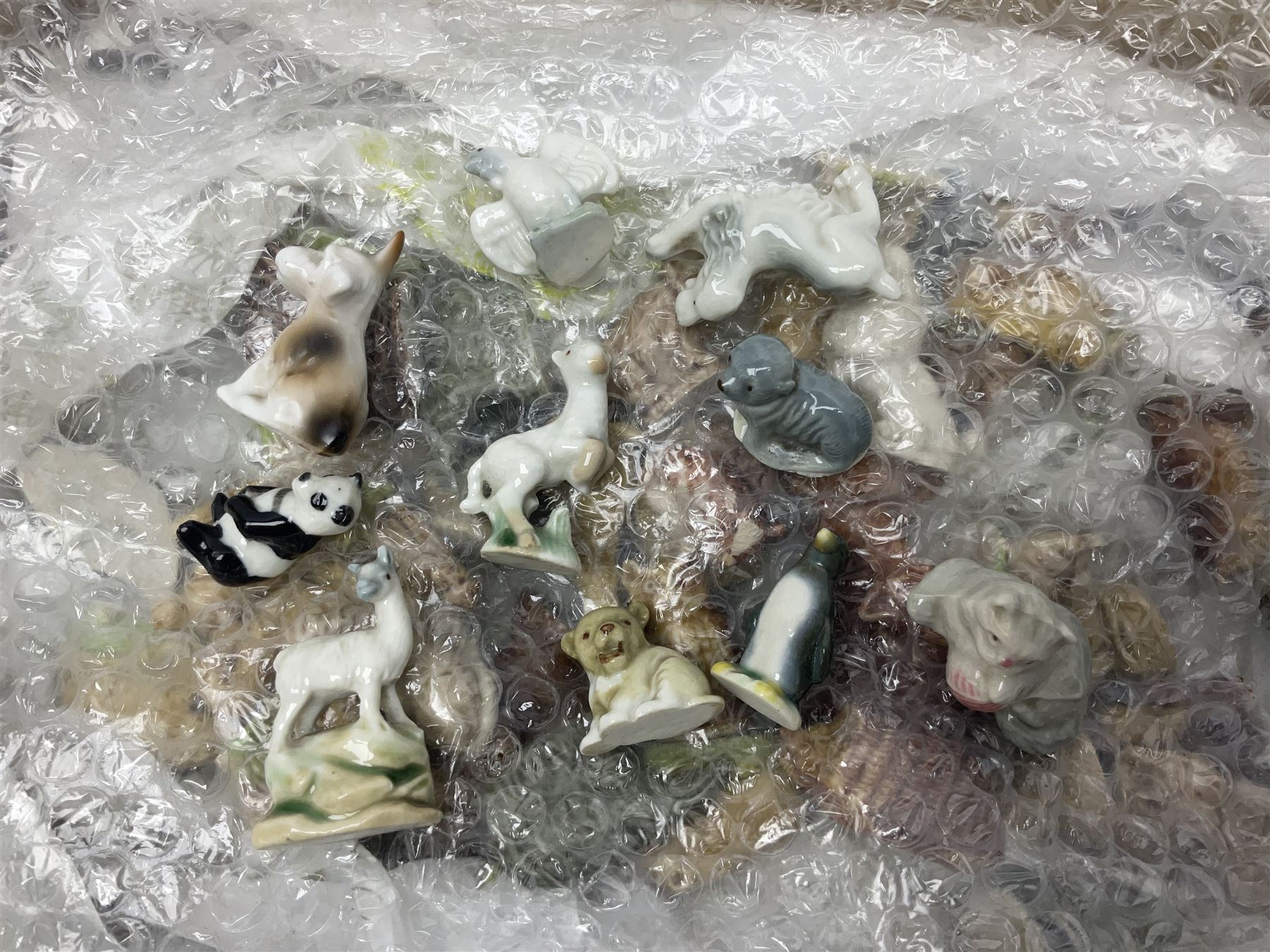 Large collection of Wade Whimsies and other similar animal figures 