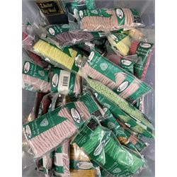 Haberdashery Shop Stock: Quantity of 'The Craft Collection' Paterna Persian Yarn, mostly in original packaging, together with rug making pre-cut wool by Homemakers & other makers, in three boxes