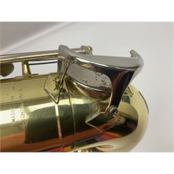 Czechoslovakian Corton tenor saxophone, probably 1970s/80s, serial no.132621; in fitted carrying case with crook and two mouthpieces