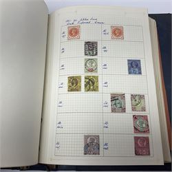 Great British and World Queen Victoria and later stamps, including imperf and perf penny reds, half penny 'bantams', King Edward VII five shillings,  Straits Settlements, Ceylon, New Zealand, Canada, India etc, housed in a single album