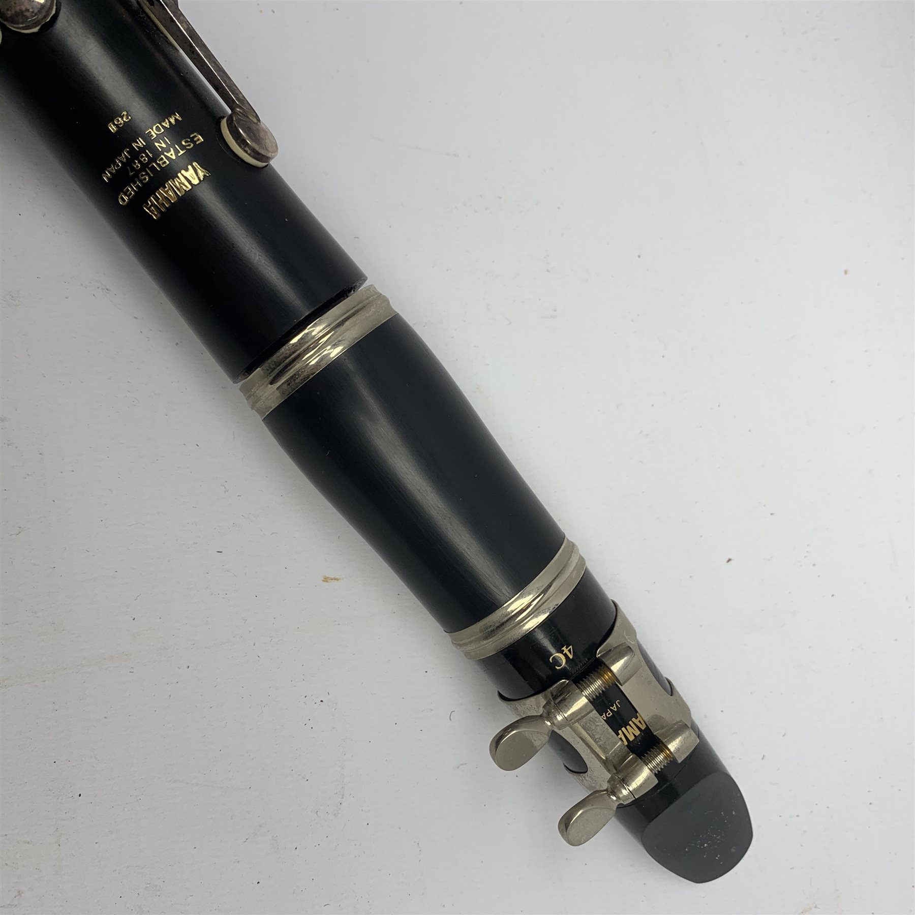 Yamaha 26II five-piece clarinet, serial no.014832, cased