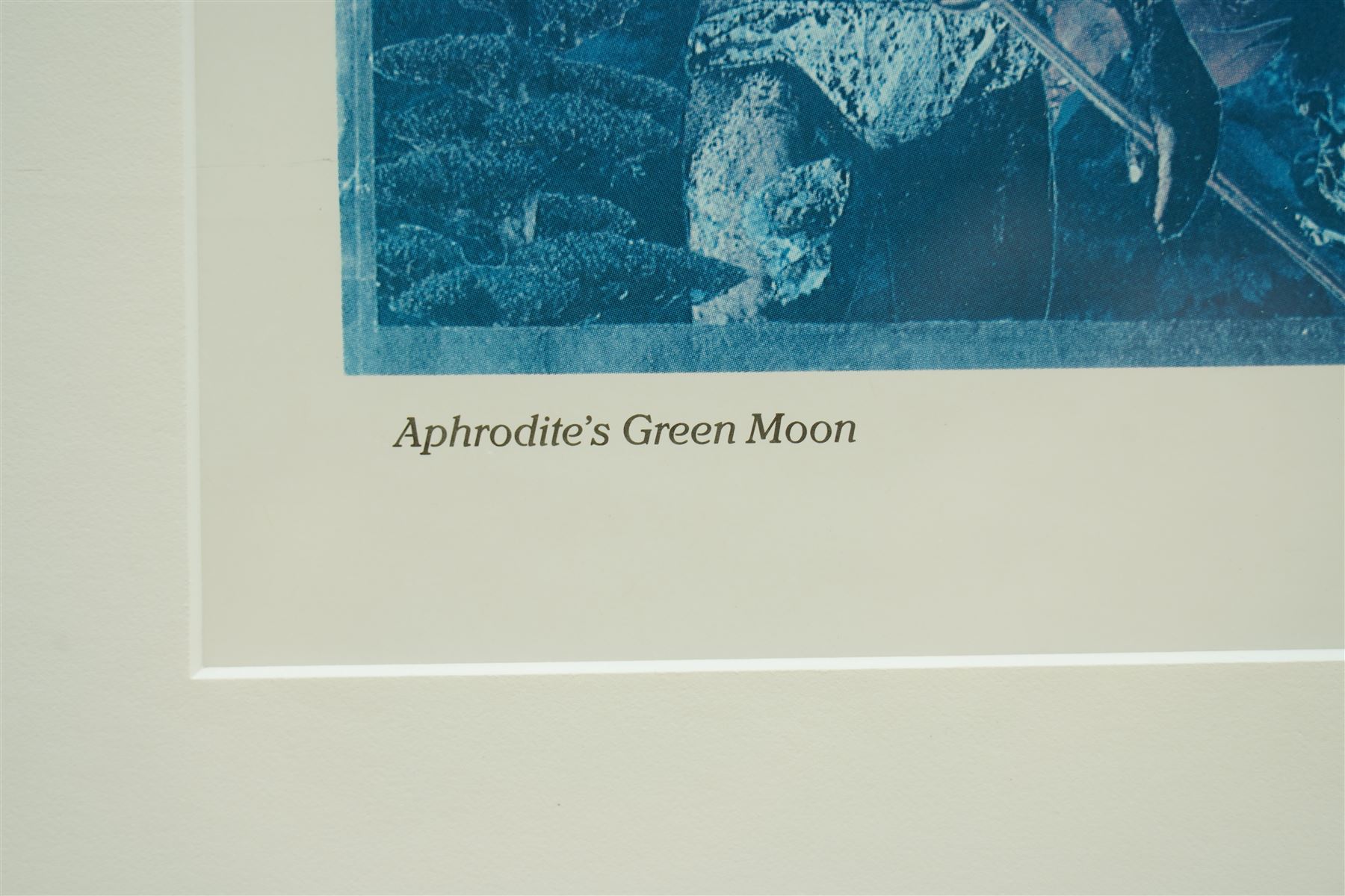 Bradley A TePaske (American 20th century): 'Aphrodite's Green Moon', colour print signed in pen 55cm x 52cm