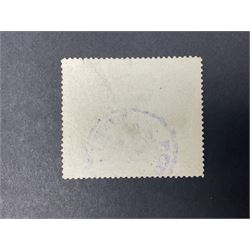 Great Britain King George V 1929 Postal Union Congress one pound stamp, used

