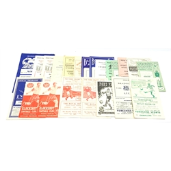  1950s Football programmes - non-league clubs and clubs no longer in the league etc including Aldershot (2), Enfield, Barnsley (2), Port Vale, Bradford Park Avenue (2), Gillingham, Yeovil Town (2), New Brighton, Woodford Town, Plymouth Argyle, Worksop, Barrow (2), Accrington Stanley, Maidstone, Darlaston and Hounslow (2)  