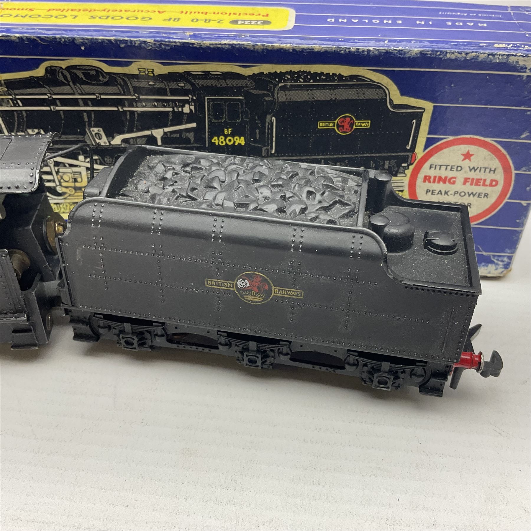 Hornby Dublo - 3-rail Class 8F 2-8-0 locomotive No.48094 in BR black with instructions; in original box
