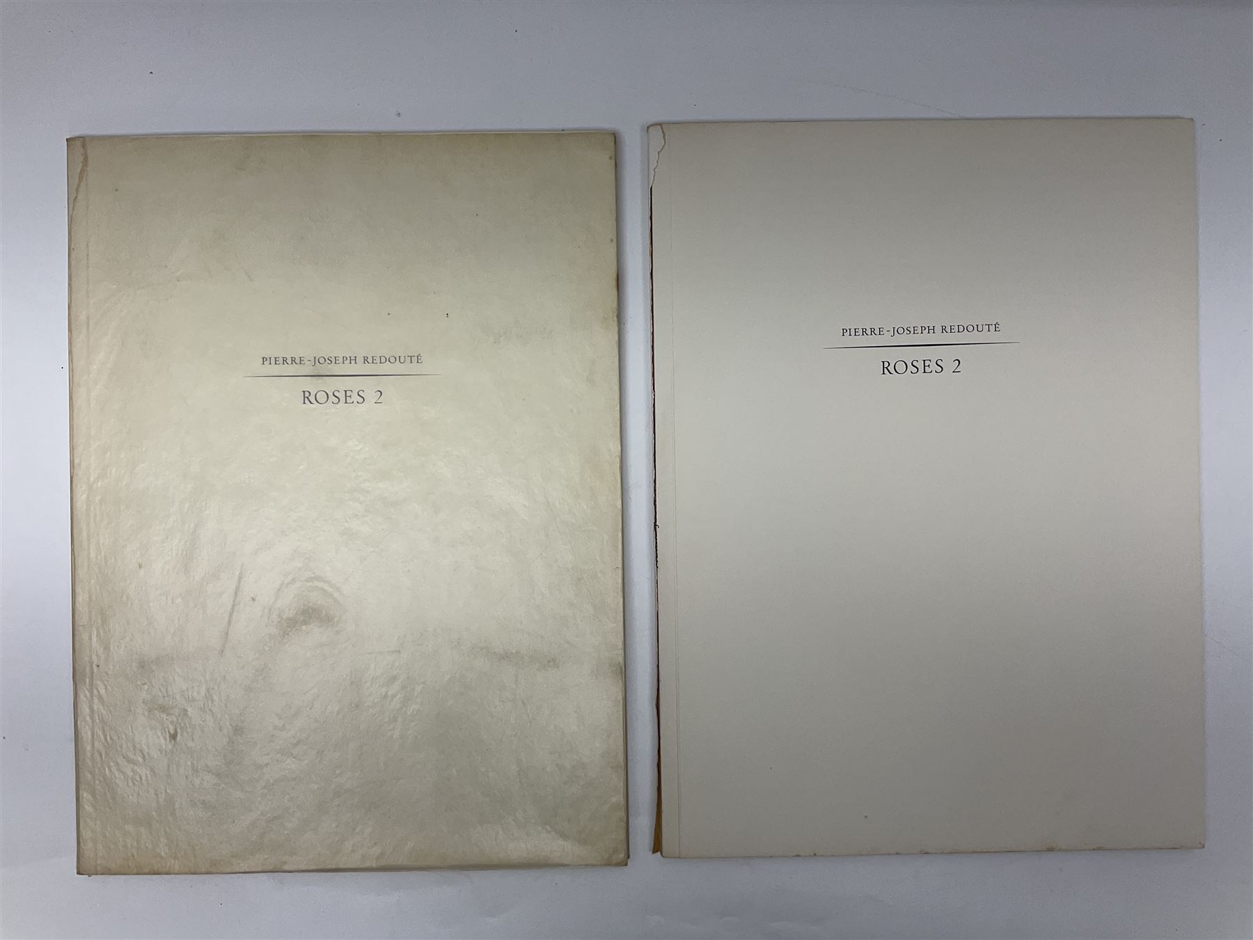 Pierre-Joseph Redoute; two copies of Roses 2, published by The Ariel Press, London 1956, containing coloured plates 