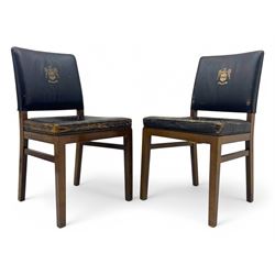 Pair of mid-20th century hardwood chairs associated with the Company of Cutlers in Hallams...