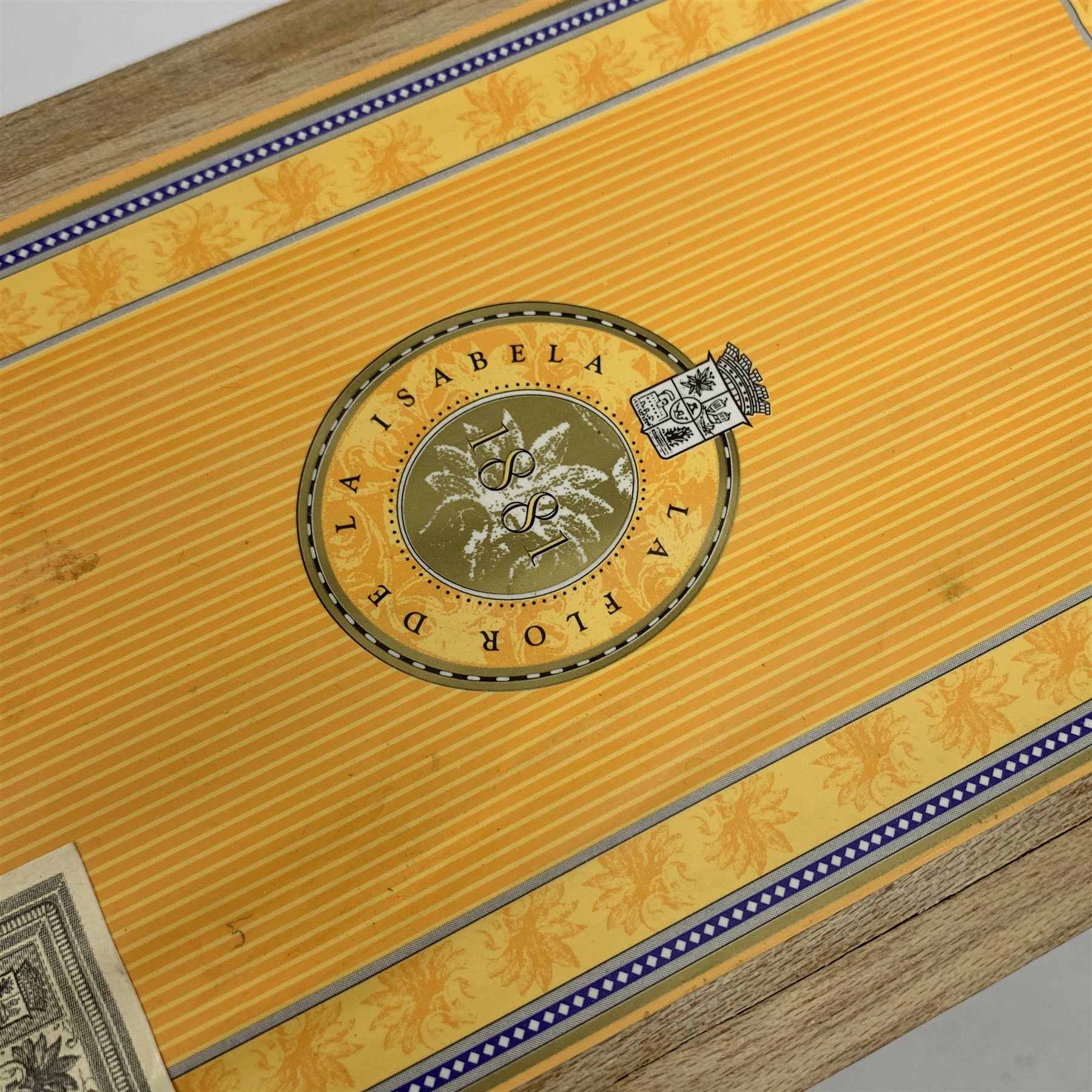 La Flor de la Isabela, 25 Double Corona 1881 cigars in sealed wooden box