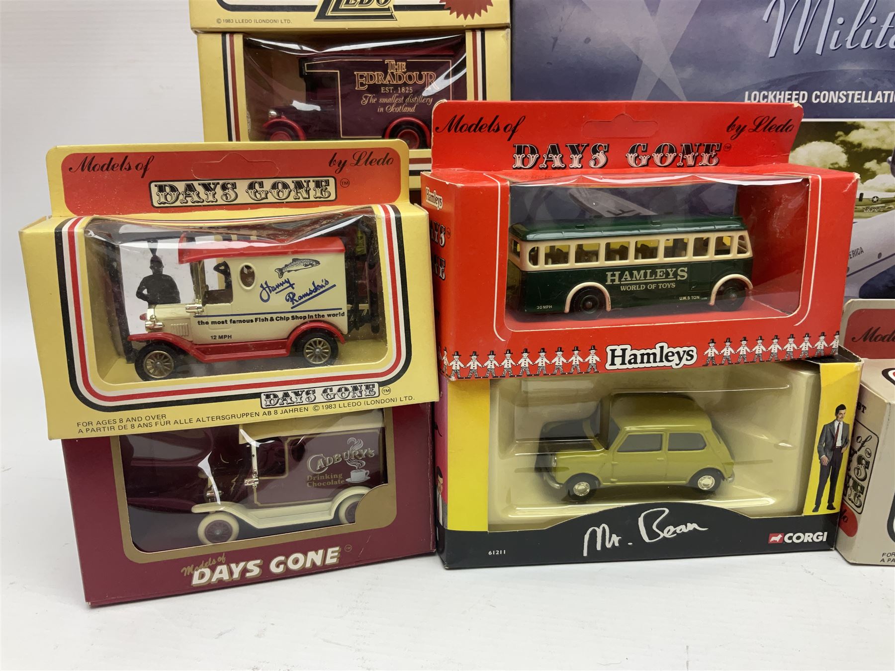 Corgi/Lledo - small collection of modern die-cast vehicles to include Corgi Aviation Archive 1:144 scale aircrafts 47111, 47301 and 47506; Lledo The RFC/RAC Anniversary Collection; quantity of Lledo Days Gone and Corgi models boxed and loose etc 
