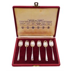 Set of six mid 20th century silver 'Brit