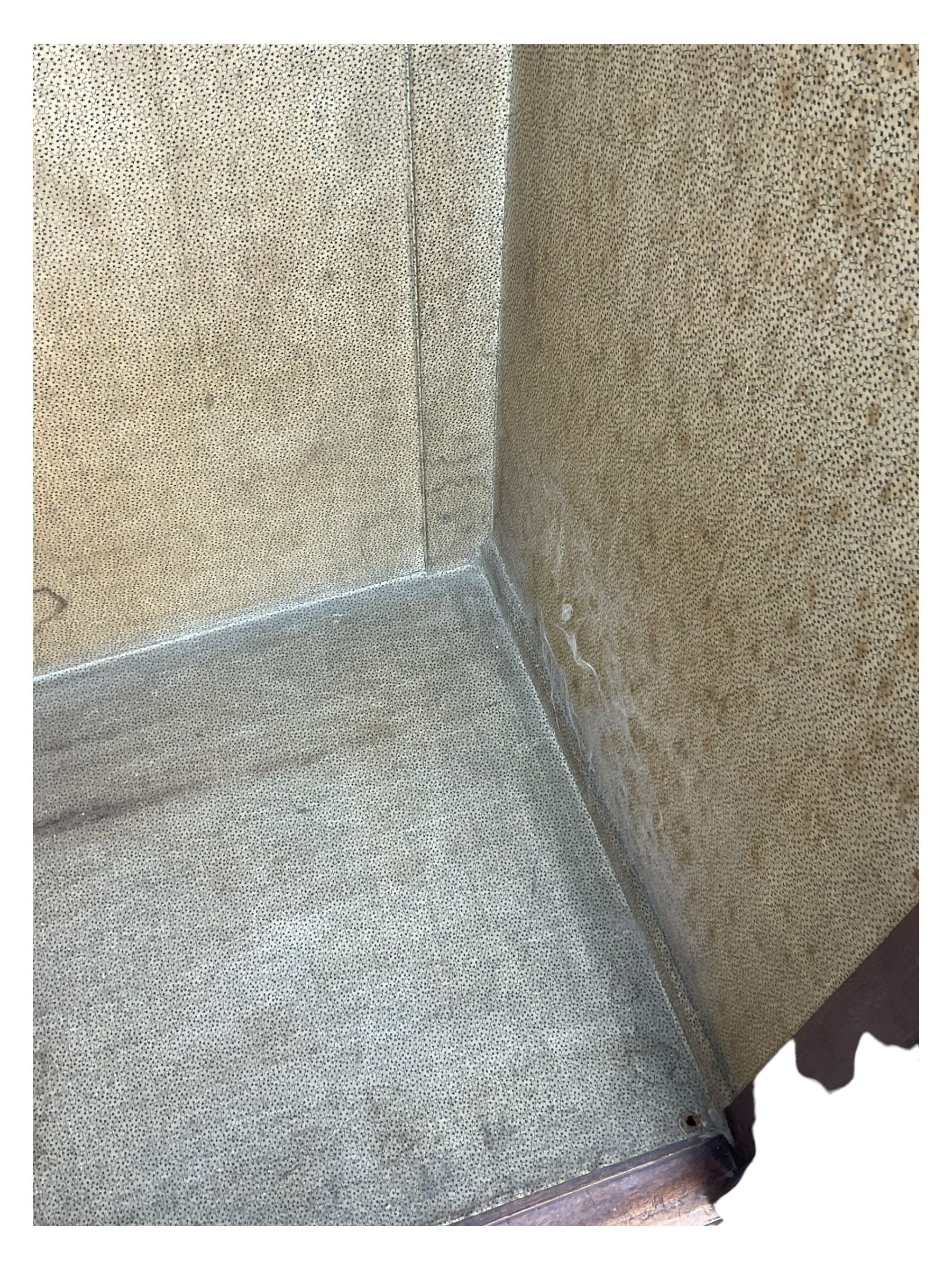 Late Victorian walnut triple combination wardrobe, projecting moulded and dentil cornice, central shaped bevelled mirror glazed door, cartouche and curled leaf carved panels over figured walnut veneered panels, fitted with drawer to base, on bracket feet