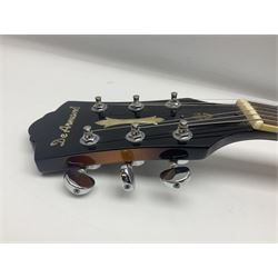 DeArmond Guild Star Fire Custom semi-acoustic guitar c2009 with tobacco sunburst finish and USA DeArmond gold foil pick-ups; serial no.KC9091266; L104cm; in Spider carrying case
