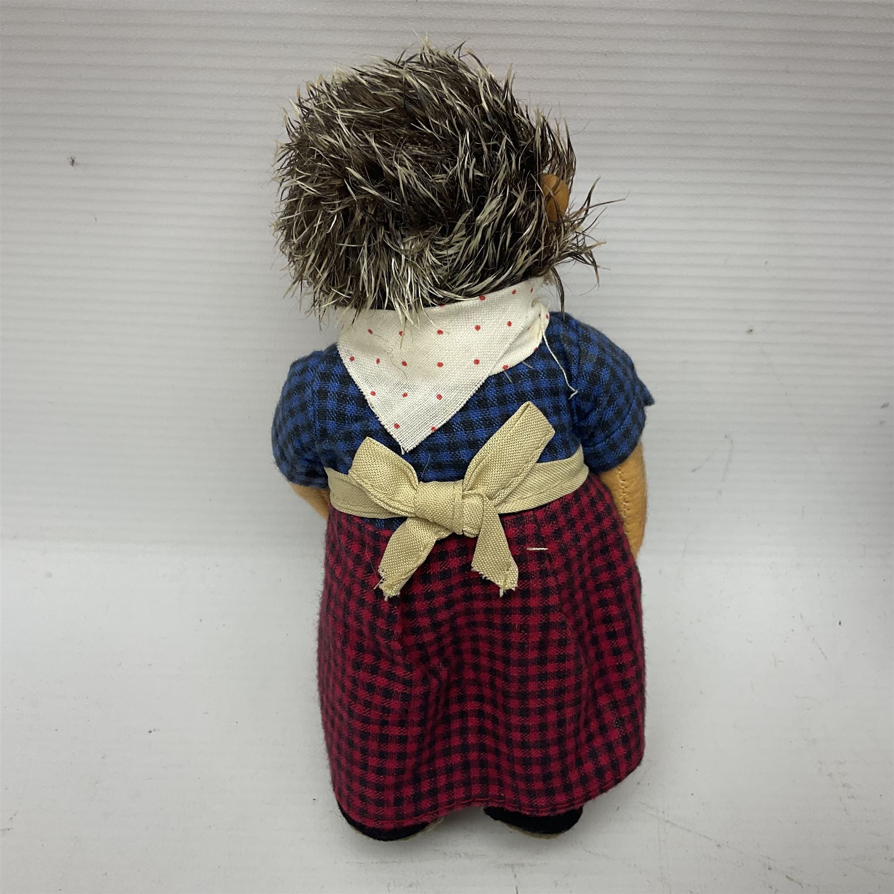 Steiff - Hedgehog family comprising Mecki, Micki, Macki and Mucki; all bearing original swing tags with only Micki lacking the button label, tallest H17cm 