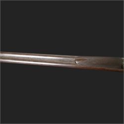 William Moore & Grey, 10 bore double trigger hammer gun, side by side double barrel with 81.5cm (32