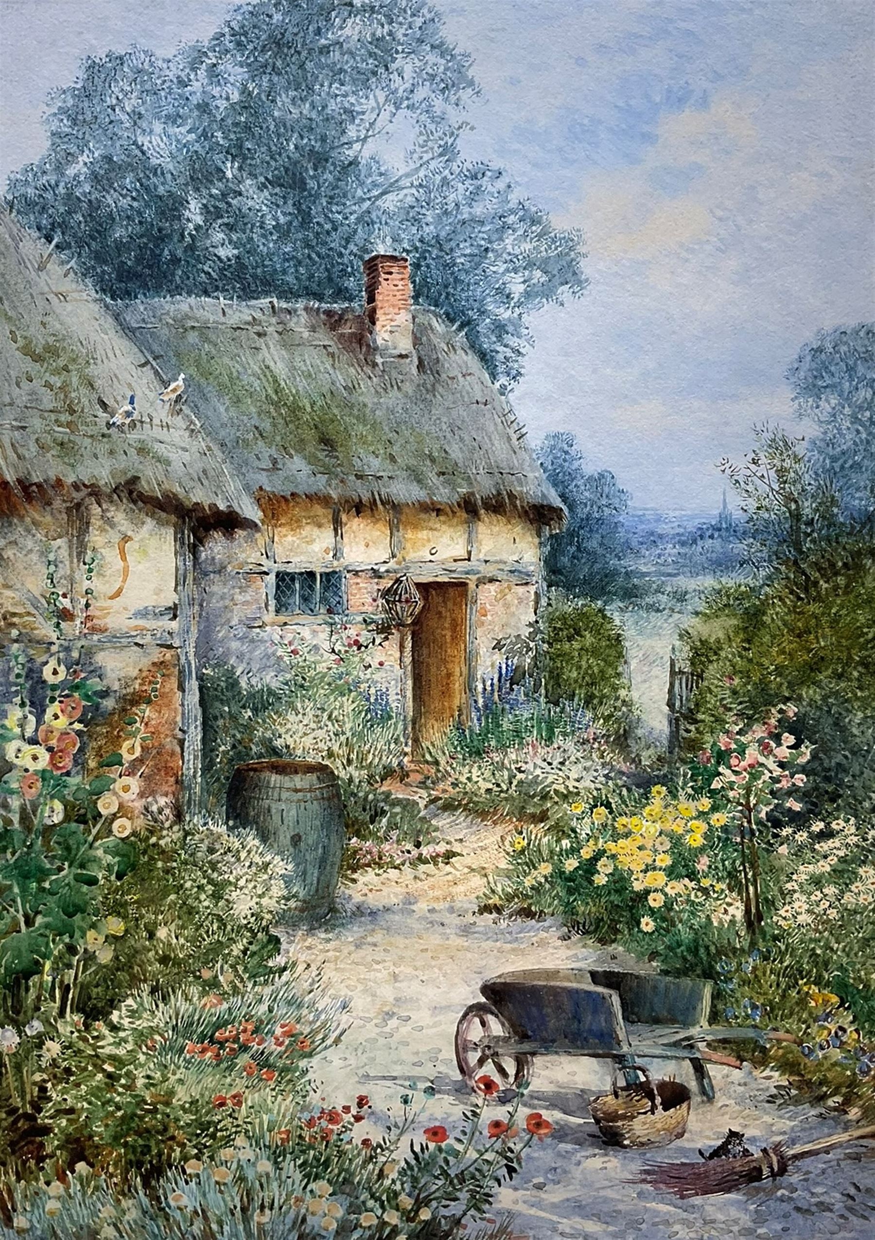 Theresa Sylvester Stannard (British 1898-1947): 'The Gardener's Cottage', watercolour unsigned, labelled verso 35cm x 25cm
Provenance: with Bonhams Chester