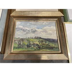Collection of oil paintings and watercolours, various artists including Harry Emmett, JF Allen, VG Mitchell, B Sherne, Leslie Kersley, etc (12)