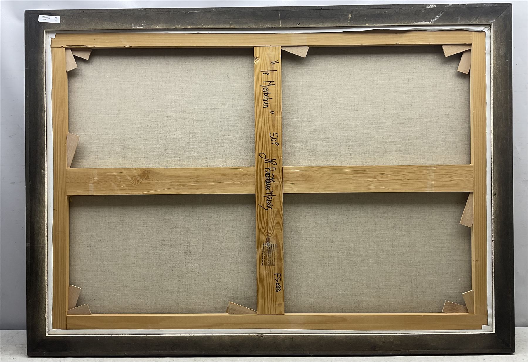 Jean-Pierre Bertaux-Marais (French 1936-): 'Le Mortbitam', oil on canvas signed, titled verso 81cm x 116cm 