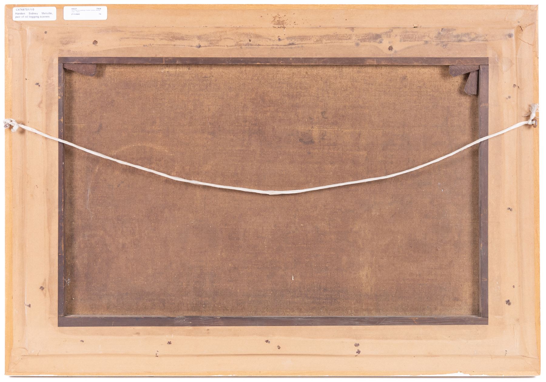 Harden Sidney Melville (British 1824-1894): The Logging Cart, oil on canvas signed 39cm x 60cm (2)