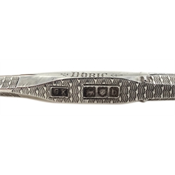 Masonic Interest: Victorian silver divider by George Kenning & Son, London 1897, inscribed 