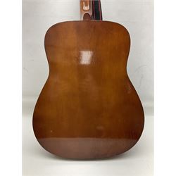 German Hoyer twelve-string acoustic guitar with metallic paper label L106cm; and Indonesian Yamaha F-310 acoustic guitar (2)