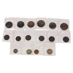 Mainly Great British coins, including George III 1799 and 1806 half pennies, Queen Victori...