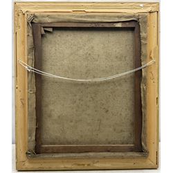 George Thompson (British late 19th century): Chickens Pecking in the Woods, oil on canvas signed and dated 1899, 60cm x 50cm