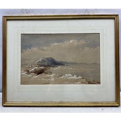 Anna Rosa Patterson (British 19th Century): 'Filey Brigg', watercolour titled and dated '74, inscribed verso 22cm x 34cm 