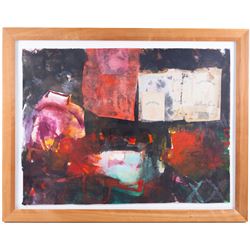 Continental School (20th Century): Abstract Collages, one mixed media and one photographic print each indistinctly signed in pencil and dated '98 and 2000, 57cm x 76cm (2)