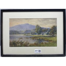 Mary Backhouse Bigland (British 1844-1908): 'Grasmere' and 'Rydale Water and Nab Cottage', pair watercolours signed, titled verso 16cm x 27cm (2)